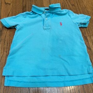 Polo by Ralph Lauren Kids Aqua Polo Shirt boy 2T